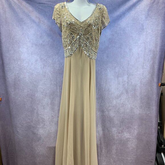 J Kara Dresses & Skirts - JKARA Beaded Mock Fair Dress